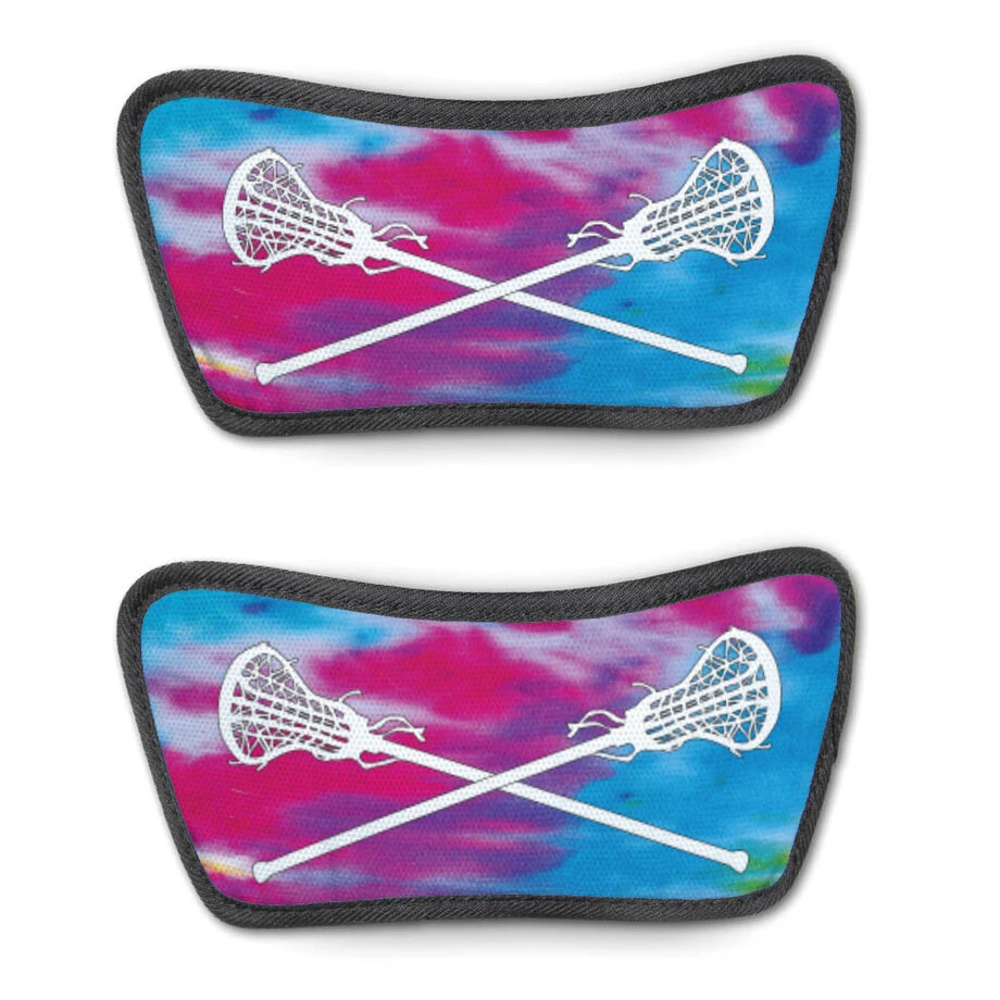 Girls Lacrosse Repwell® Sandal Straps - Tie-Dye With Crossed Sticks 1 Girls Lacrosse Repwell® Sandal Straps - Tie-Dye With Crossed Sticks