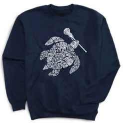 Girls Lacrosse Crewneck Sweatshirt - Lax Turtle