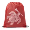 Girls Lacrosse Drawstring Backpack - Lax Turtle
