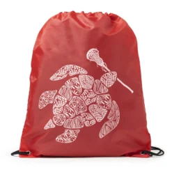 Girls Lacrosse Drawstring Backpack - Lax Turtle
