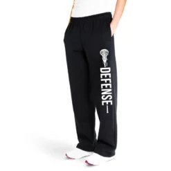 Girls Lacrosse Fleece Sweatpants - Defense