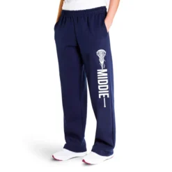 Girls Lacrosse Fleece Sweatpants - Middie