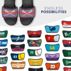 Girls Lacrosse Repwell® Sandal Straps - Crossed Sticks With Stripes 9 Girls Lacrosse Repwell® Sandal Straps - Crossed Sticks With Stripes -Sport Play Mode lx 11547 STRAPS MULTI