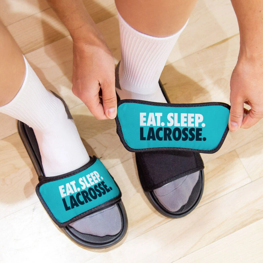 Girls Lacrosse Repwell® Sandal Straps - Eat. Sleep. Lacrosse. 3 Girls Lacrosse Repwell® Sandal Straps - Eat. Sleep. Lacrosse. - Image 3