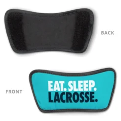 Girls Lacrosse Repwell® Slide Sandals - Eat. Sleep. Lacrosse. -Sport Play Mode lx 11549 TEAL DETAIL