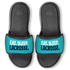 Girls Lacrosse Repwell® Slide Sandals - Eat. Sleep. Lacrosse.