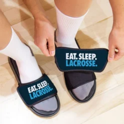 Guys Lacrosse Repwell® Sandal Straps - Eat. Sleep. Lacrosse. 7 Guys Lacrosse Repwell® Sandal Straps - Eat. Sleep. Lacrosse. -Sport Play Mode lx 11552 STRAPS NAVY LIFESTYLE