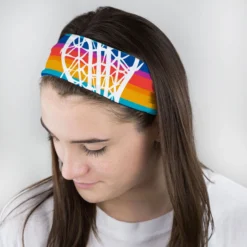 Girls Lacrosse Multifunctional Headwear - Sunset Stripes RokBAND 9 Girls Lacrosse Multifunctional Headwear - Sunset Stripes RokBAND -Sport Play Mode lx 11573 FEMALE2