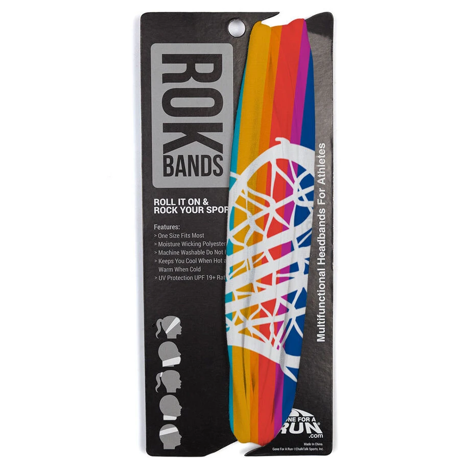 Girls Lacrosse Multifunctional Headwear - Sunset Stripes RokBAND 6 Girls Lacrosse Multifunctional Headwear - Sunset Stripes RokBAND - Image 6