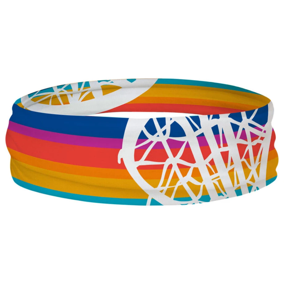 Girls Lacrosse Multifunctional Headwear - Sunset Stripes RokBAND 1 Girls Lacrosse Multifunctional Headwear - Sunset Stripes RokBAND