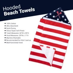 Guys Lacrosse Hooded Towel - American Flag 9 Guys Lacrosse Hooded Towel - American Flag -Sport Play Mode lx 11889 DETAILS