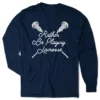 Girls Lacrosse Tshirt Long Sleeve - Rather Be Playing Lacrosse