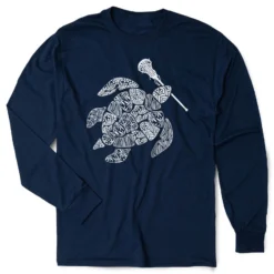 Girls Lacrosse Tshirt Long Sleeve - Lax Turtle