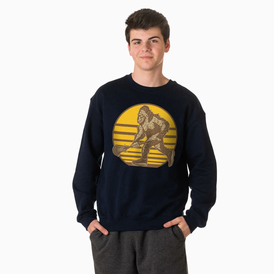 Guys Lacrosse Crewneck Sweatshirt - BigFoot 2 Guys Lacrosse Crewneck Sweatshirt - BigFoot - Image 2