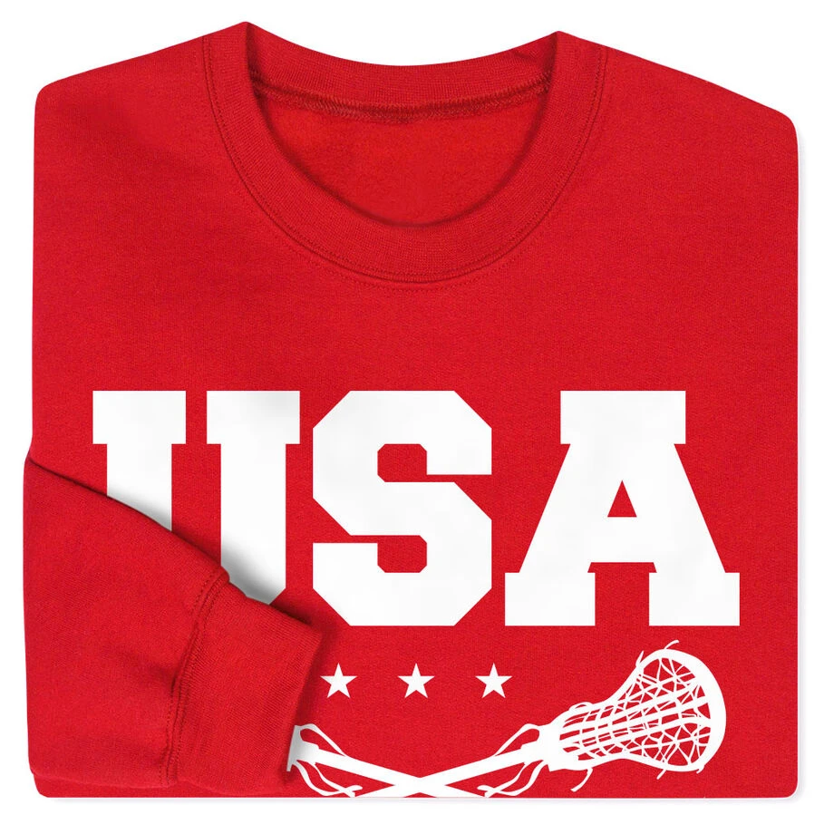 Girls Lacrosse Crewneck Sweatshirt - USA Girls Lacrosse 4 Girls Lacrosse Crewneck Sweatshirt - USA Girls Lacrosse - Image 4