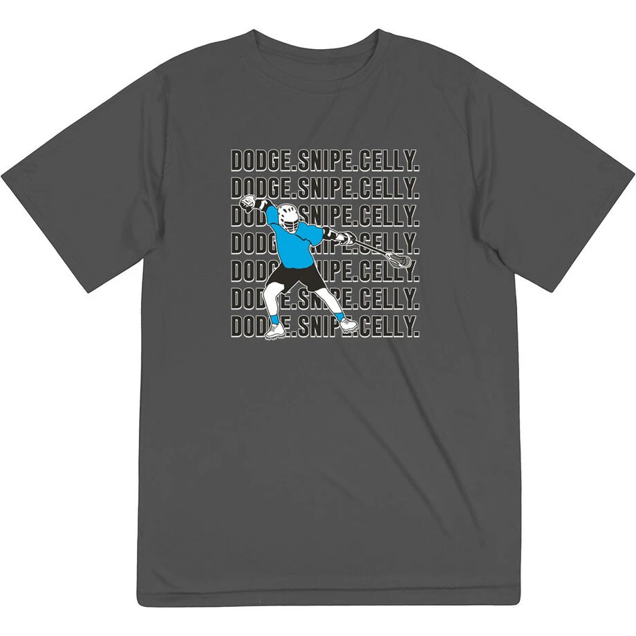 Guys Lacrosse Short Sleeve Performance Tee - Dodge Snipe Celly 1 Guys Lacrosse Short Sleeve Performance Tee - Dodge Snipe Celly