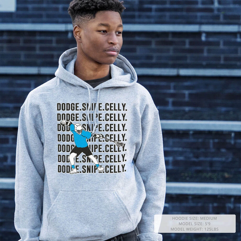 Guys Lacrosse Hooded Sweatshirt - Dodge Snipe Celly 6 Guys Lacrosse Hooded Sweatshirt - Dodge Snipe Celly - Image 6
