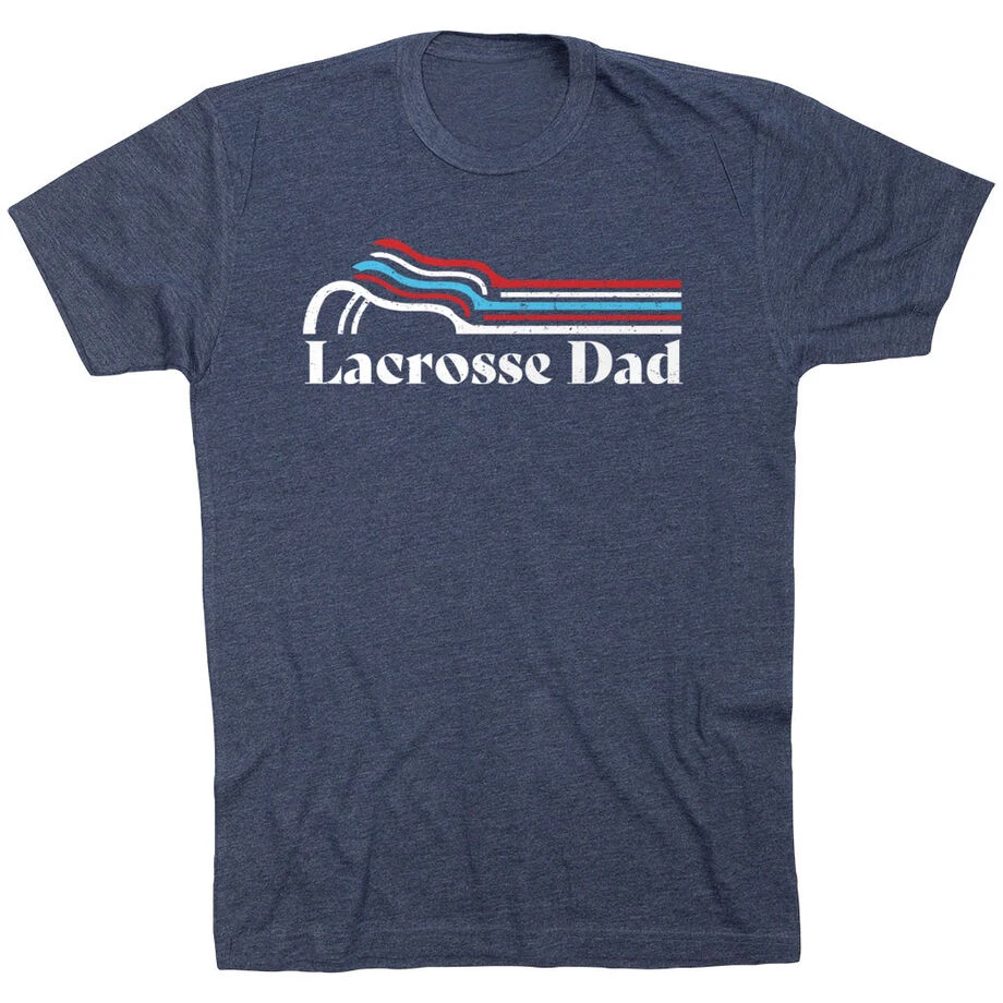 Guys Lacrosse T-Shirt Short Sleeve - Lacrosse Dad Sticks 1 Guys Lacrosse T-Shirt Short Sleeve - Lacrosse Dad Sticks