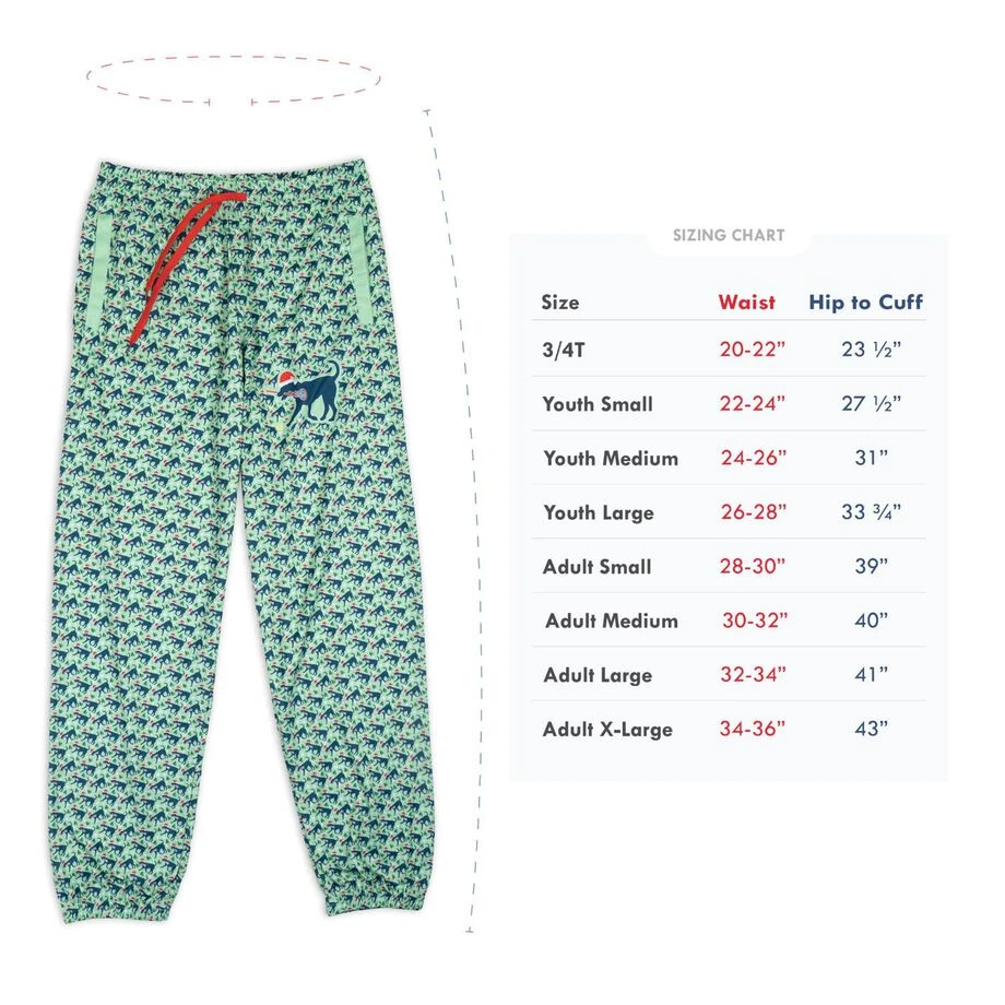 Girls Lacrosse Lounge Pants - Santa Lula The Lax Dog 5 Girls Lacrosse Lounge Pants - Santa Lula The Lax Dog - Image 5