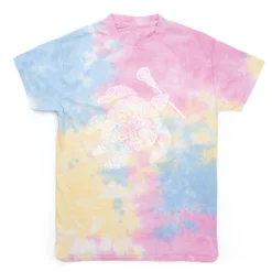 Girls Lacrosse Short Sleeve T-Shirt - LAX Turtle Tie Dye