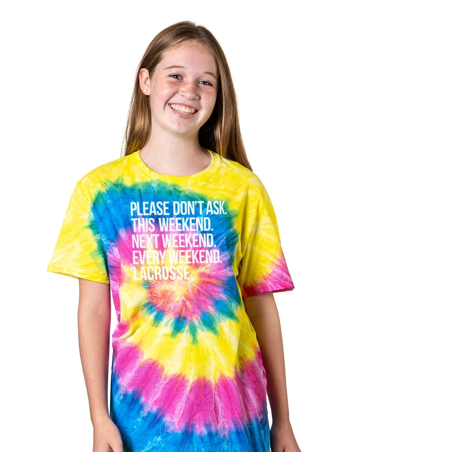 Lacrosse Short Sleeve T-Shirt - All Weekend Lacrosse Tie Dye 3 Lacrosse Short Sleeve T-Shirt - All Weekend Lacrosse Tie Dye - Image 3