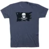 Guys Lacrosse Short Sleeve T-Shirt - Lax Pirate Flag