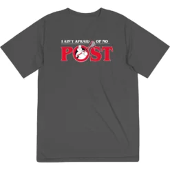Guys Lacrosse Short Sleeve Performance Tee - Ain't Afraid Of No Post