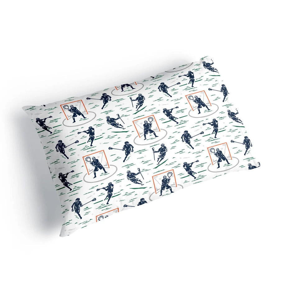 Guys Lacrosse Pillowcase - Action Player 2 Guys Lacrosse Pillowcase - Action Player - Image 2