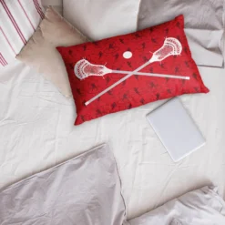Guys Lacrosse Pillowcase - Crossed Sticks -Sport Play Mode lx 12414 LIFESTYLE