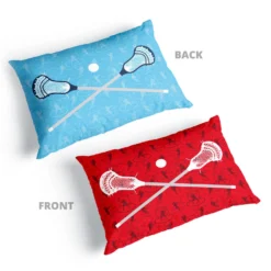 Guys Lacrosse Pillowcase - Crossed Sticks
