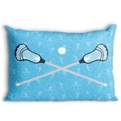 Guys Lacrosse Pillowcase - Crossed Sticks -Sport Play Mode lx 12414 MAIN3