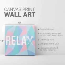 Girls Lacrosse Canvas Wall Art - Relax -Sport Play Mode lx 12428 DETAILS