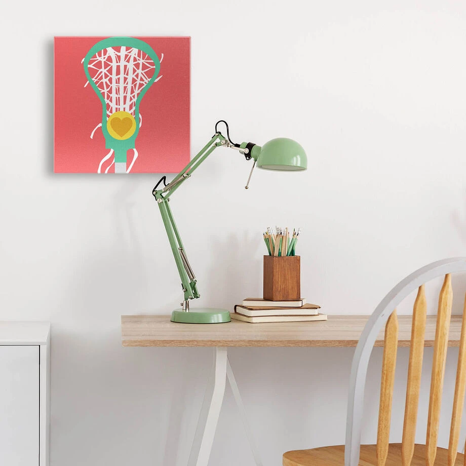Girls Lacrosse Canvas Wall Art - Lacrosse Stick & Love 5 Girls Lacrosse Canvas Wall Art - Lacrosse Stick & Love - Image 5