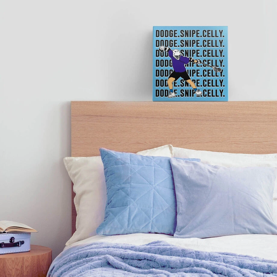 Guys Lacrosse Canvas Wall Art - Celly Lacrosse 4 Guys Lacrosse Canvas Wall Art - Celly Lacrosse - Image 4