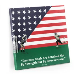 Guys Lacrosse Canvas Wall Art - Lacrosse Patriotic