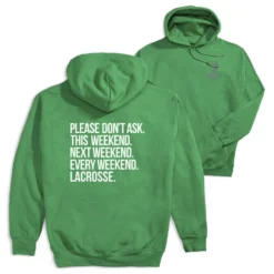 Lacrosse Hooded Sweatshirt - All Weekend Lacrosse (Back Design)