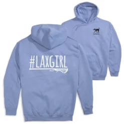 Girls Lacrosse Hooded Sweatshirt - #LAXGIRL (Back Design)