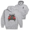 Guys Lacrosse Hooded Sweatshirt - Chillax Cruiser (Back Design)