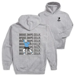 Guys Lacrosse Hooded Sweatshirt - Dodge Snipe Celly (Back Design)