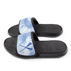 Girls Lacrosse Repwell® Slide Sandals - Crossed Sticks With Tie-Dye -Sport Play Mode lx 12544 SIDE