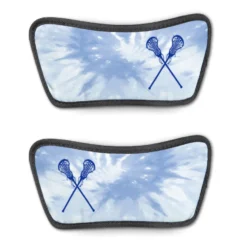 Girls Lacrosse Repwell® Sandal Straps - Crossed Sticks With Tie-Dye