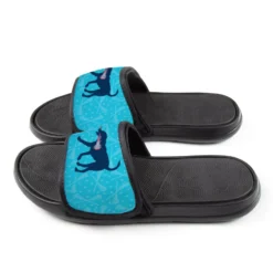 Girls Lacrosse Repwell® Slide Sandals - LuLa The Lax Dog Stick Pattern -Sport Play Mode lx 12548 SIDE
