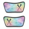 Girls Lacrosse Repwell® Sandal Straps - Watercolor Crossed Sticks