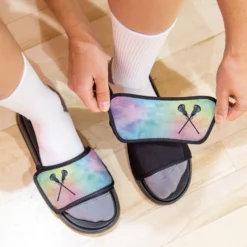 Girls Lacrosse Repwell® Sandal Straps - Watercolor Crossed Sticks -Sport Play Mode lx 12551 STRAPS LIFESTYLE