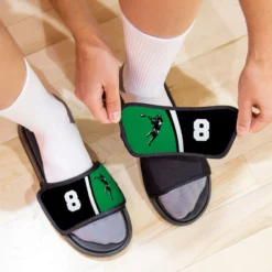 Guys Lacrosse Repwell® Slide Sandals - Personalized Jumpshot 9 Guys Lacrosse Repwell® Slide Sandals - Personalized Jumpshot -Sport Play Mode lx 12558 BLACKGREEN LIFESTYLE