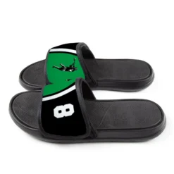 Guys Lacrosse Repwell® Slide Sandals - Personalized Jumpshot 7 Guys Lacrosse Repwell® Slide Sandals - Personalized Jumpshot -Sport Play Mode lx 12558 BLACKGREEN SIDE