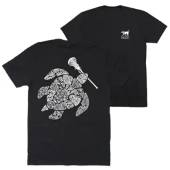 Girls Lacrosse Short Sleeve T-Shirt - Lax Turtle (Back Design)