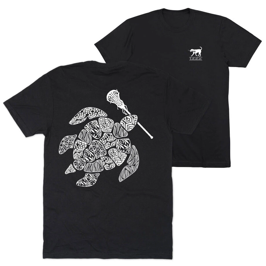 Girls Lacrosse Short Sleeve T-Shirt - Lax Turtle (Back Design) 1 Girls Lacrosse Short Sleeve T-Shirt - Lax Turtle (Back Design)