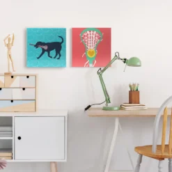 Girls Lacrosse Canvas Wall Art - Lula The Lax Dog - 2 Piece Set 7 Girls Lacrosse Canvas Wall Art - Lula The Lax Dog - 2 Piece Set -Sport Play Mode lx 12692 LIFESTYLE