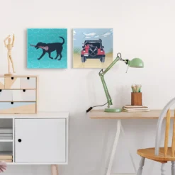 Girls Lacrosse Canvas Wall Art - LAX Cruiser - 2 Piece Set -Sport Play Mode lx 12693 LIFESTYLE